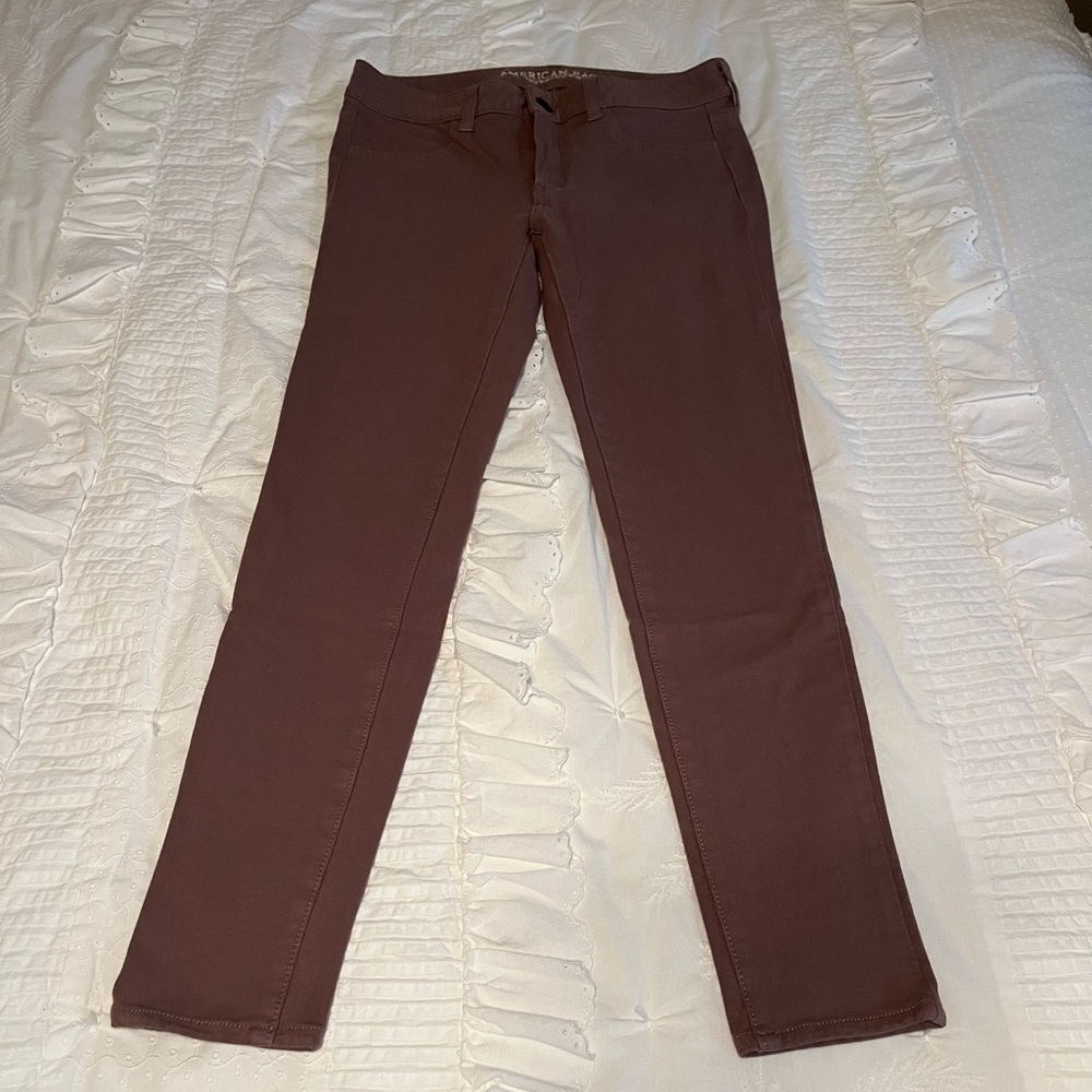 American Eagle Outfitters Brown Skinny Pants